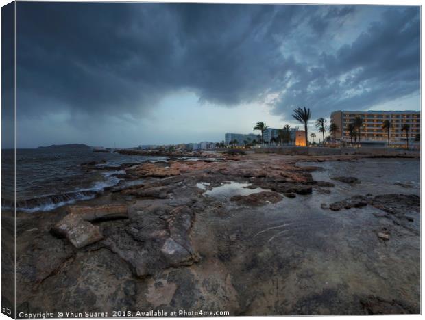 Playa D'en Bossa 7.0 Canvas Print by Yhun Suarez