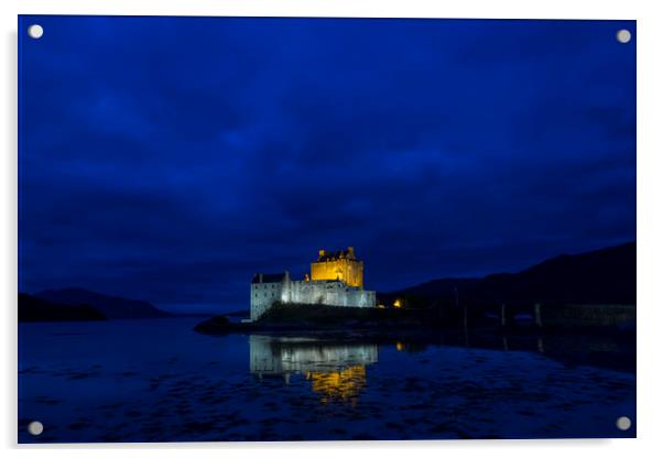 Eilean Donan Castle Acrylic by Robert McCristall