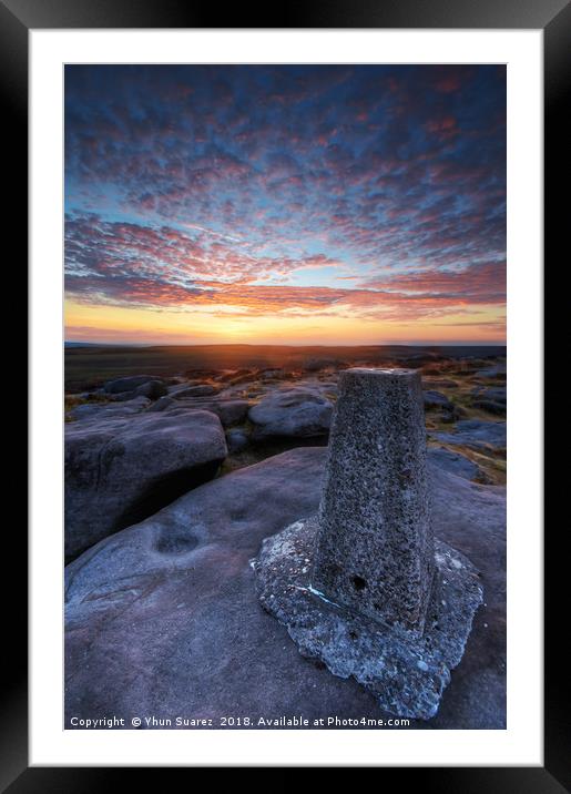 Stanage Edge 4.0 Framed Mounted Print by Yhun Suarez