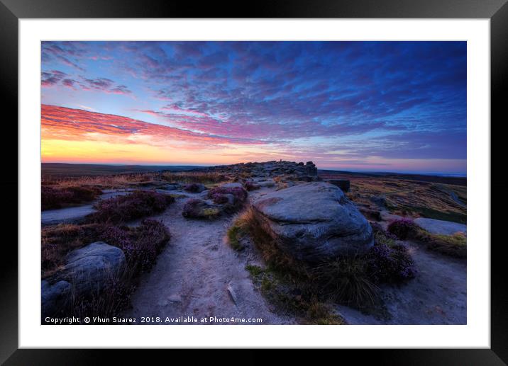 Stanage Edge 9.0 Framed Mounted Print by Yhun Suarez