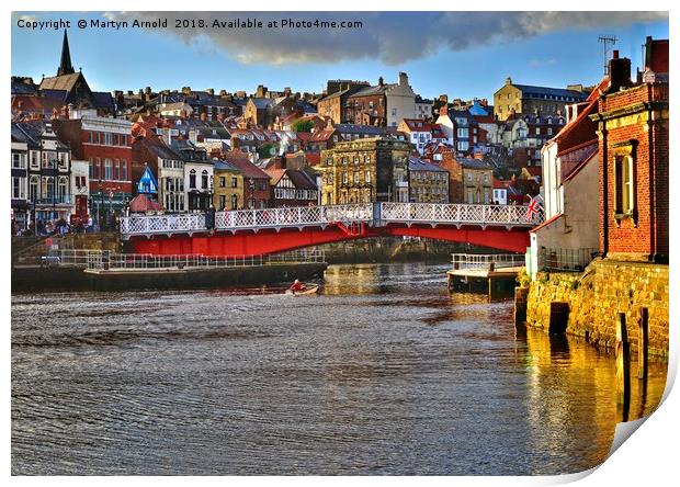 Whitby Town, Yorkshire Print by Martyn Arnold