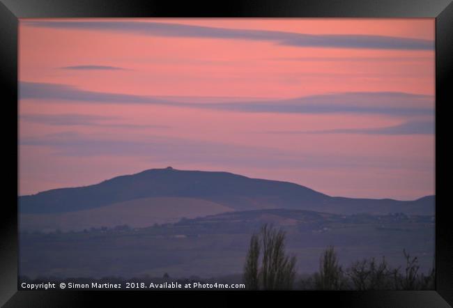 Shadows and Colours of North Wales Framed Print by Simon Martinez