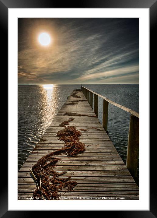 the wooden walkway Framed Mounted Print by Sergio Delle Vedove