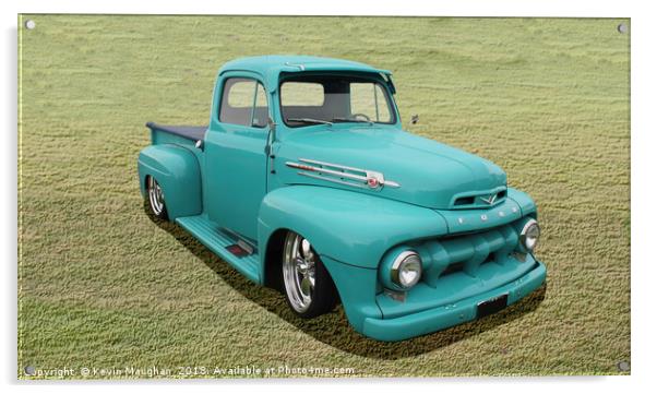 Vintage Ford F1 Half-Ton Pickup Acrylic by Kevin Maughan