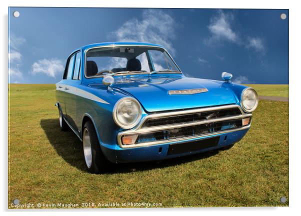 Ford Cortina Mark 1 Acrylic by Kevin Maughan