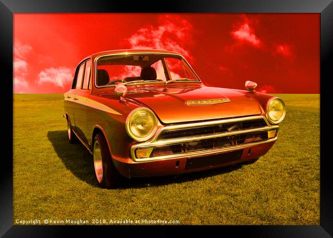 Ford Cortina Mark 1 Dramatic Look Framed Print by Kevin Maughan