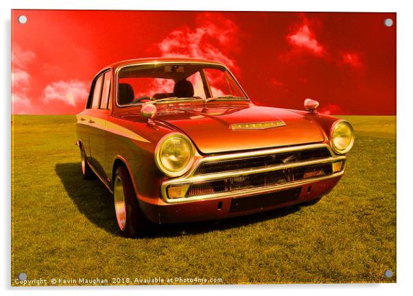 Ford Cortina Mark 1 Dramatic Look Acrylic by Kevin Maughan