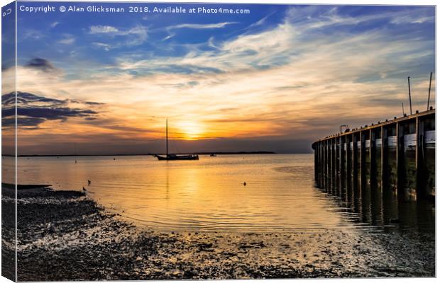 Leaving Whitstable harbour Canvas Print by Alan Glicksman