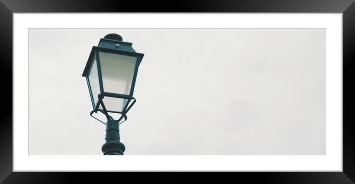 Street Lamp in Chester, England Framed Mounted Print by Iacopo Navari