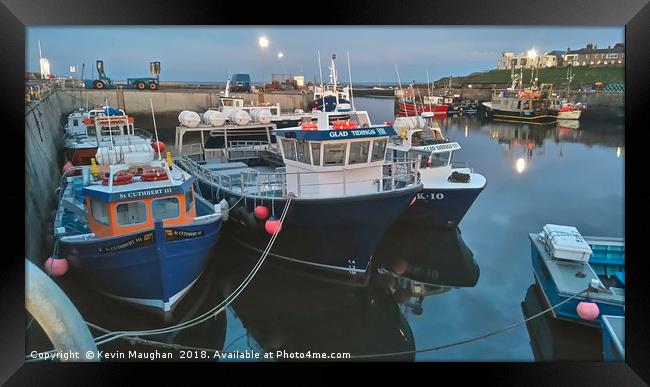 Seahouses Harbour Framed Print by Kevin Maughan