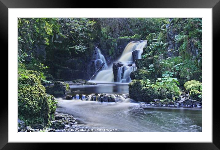 Linn Jaw Waterfall  Framed Mounted Print by Lady Debra Bowers L.R.P.S