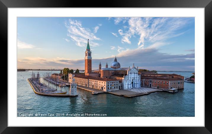 Church of San Giorgio Maggiore, Venice Framed Mounted Print by Kevin Tate