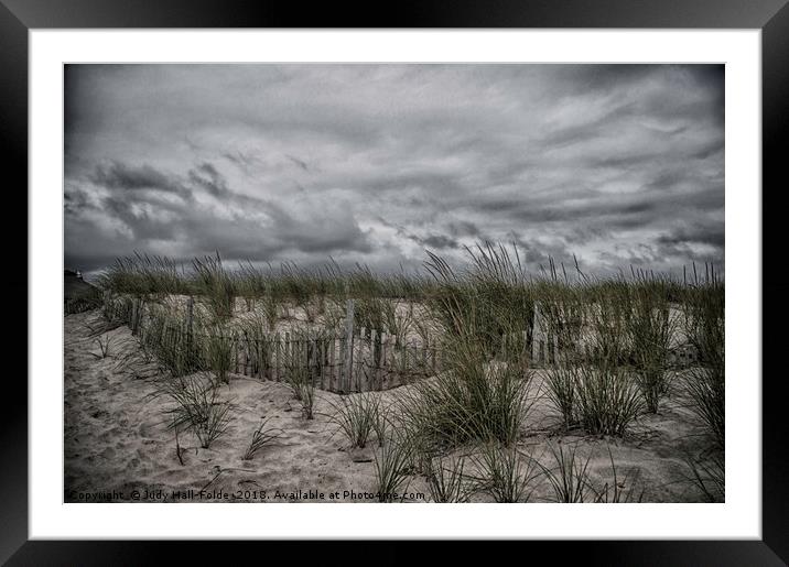 Dunes Day Framed Mounted Print by Judy Hall-Folde