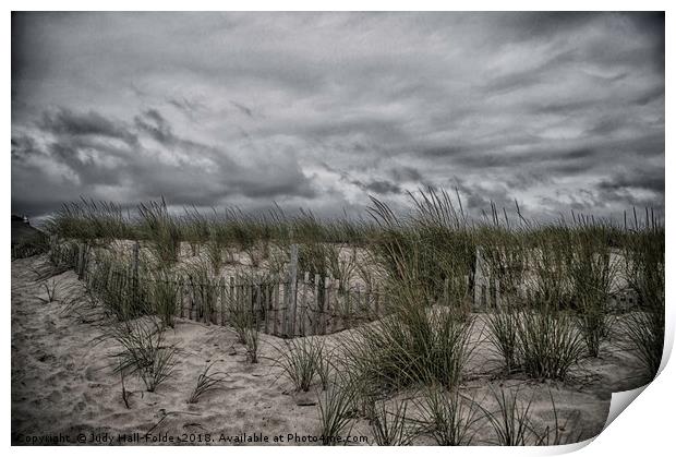 Dunes Day Print by Judy Hall-Folde