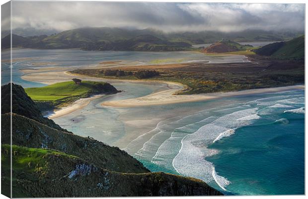 Hoopers Inlet, Otago Peninsula Canvas Print by Andrew Scoggins