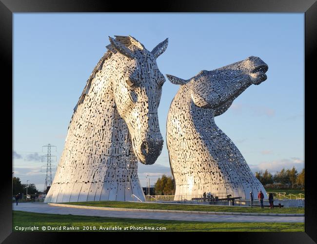 The Kelpies sculptures , the Helix , Falkirk Framed Print by Photogold Prints