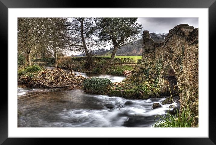 Winter River Framed Mounted Print by Mike Gorton