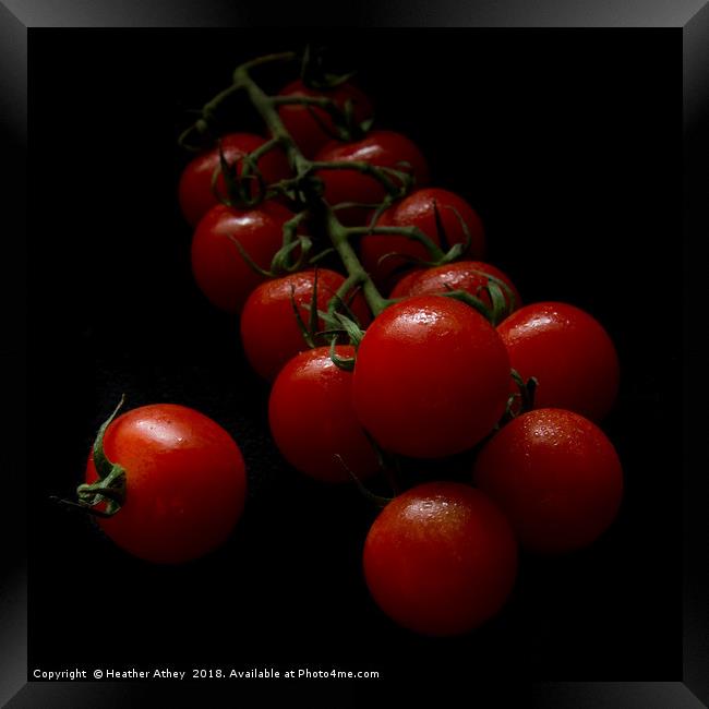 Cherry tomatoes 1 Framed Print by Heather Athey
