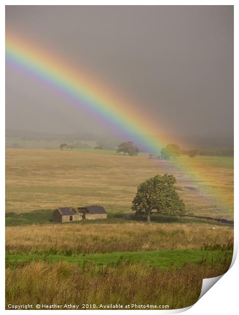 Rural rainbow Print by Heather Athey