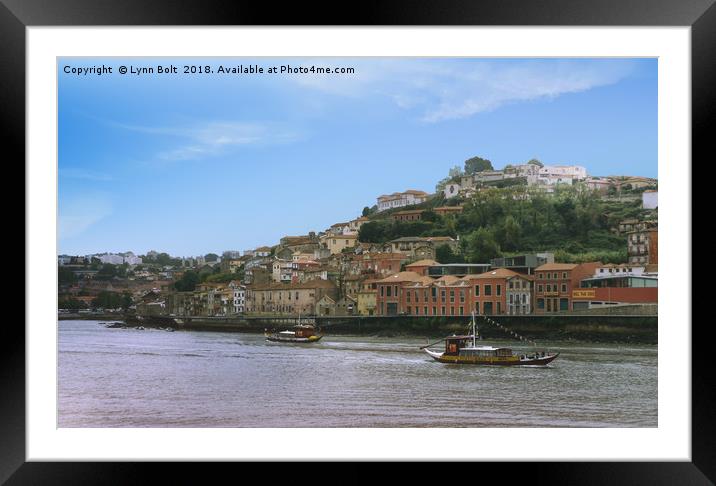 Porto River Douro Framed Mounted Print by Lynn Bolt