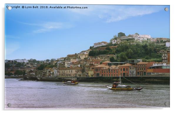 Porto River Douro Acrylic by Lynn Bolt