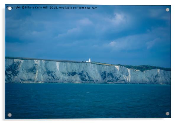 View at the Dover port, White Cliff Acrylic by NKH10 Photography