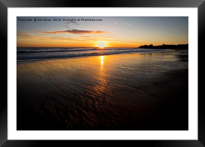 Super September Seaton Sluice Sunrise 2 Framed Mounted Print by Jim Jones
