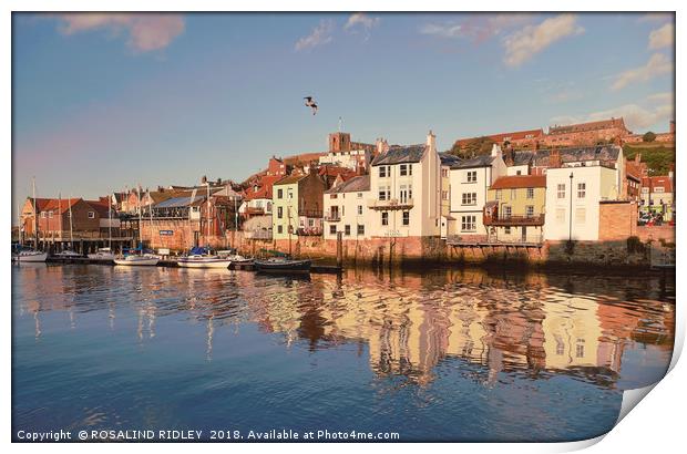 "Evening light Whitby " Print by ROS RIDLEY