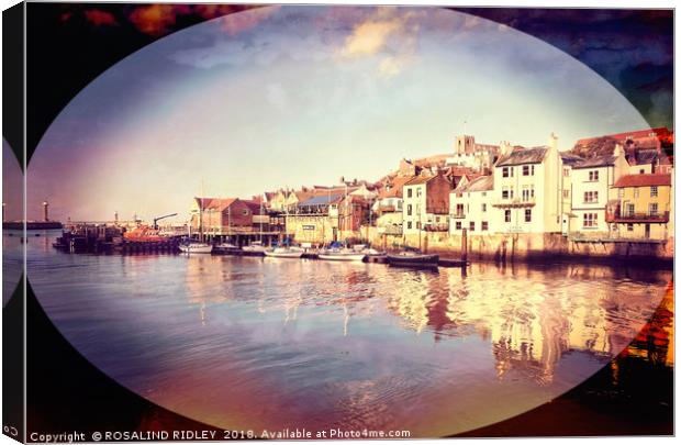 "Artistic Whitby" Canvas Print by ROS RIDLEY