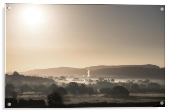 Misty Morning Sunrise Acrylic by Chris Sweet