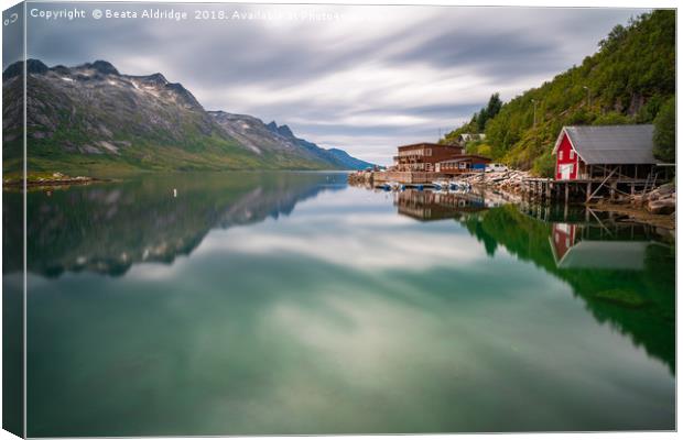 Ersfjorden - Troms County, Norway Canvas Print by Beata Aldridge