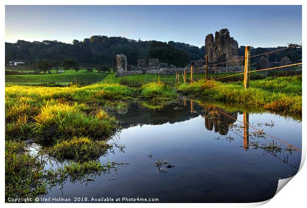 Ogmore Castle  Print by Neil Holman