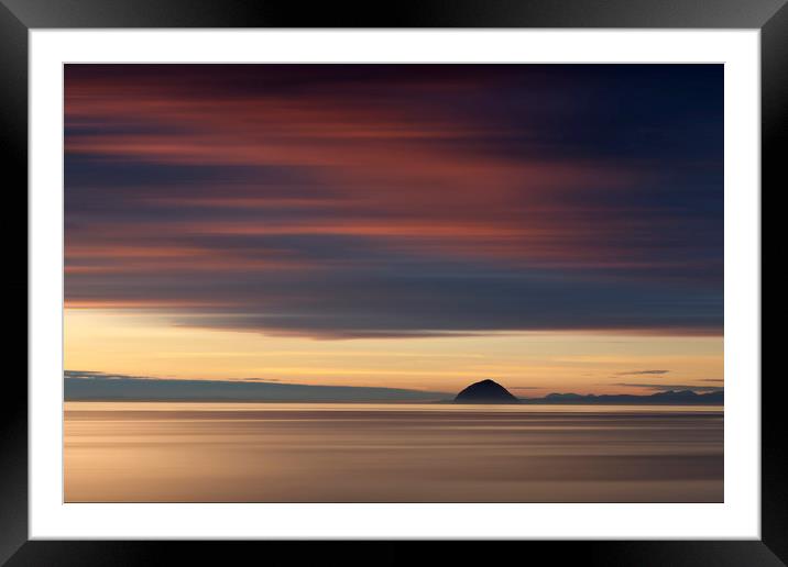 Abstract Ailsa Craig Framed Mounted Print by Robert McCristall