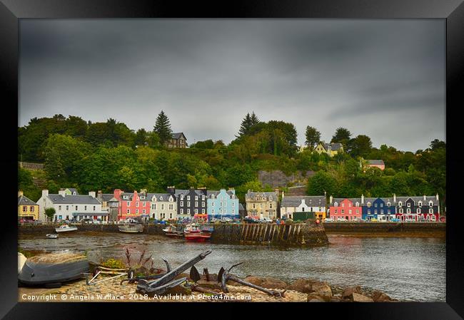Tobermory and Harbour                  Framed Print by Angela Wallace