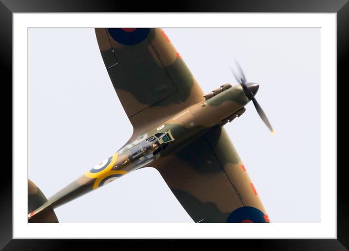 Spitfire MK356 Office Framed Mounted Print by J Biggadike
