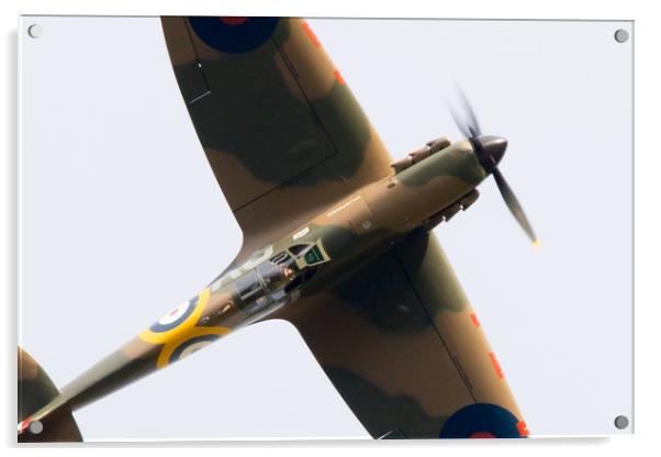 Spitfire MK356 Office Acrylic by J Biggadike