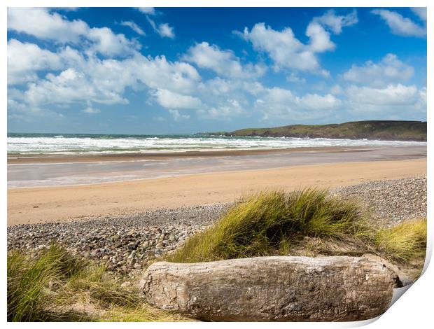 Freshwater West after the Storm Print by Colin Allen
