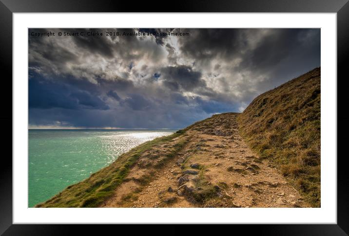 Towards the storm Framed Mounted Print by Stuart C Clarke