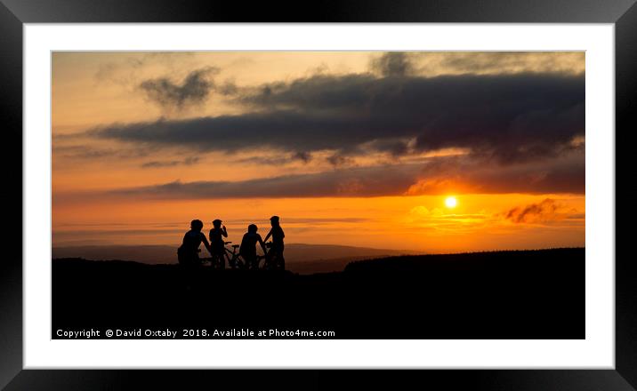 Enjoying the Sunset Framed Mounted Print by David Oxtaby  ARPS