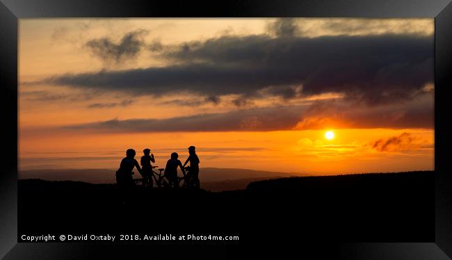 Enjoying the Sunset Framed Print by David Oxtaby  ARPS