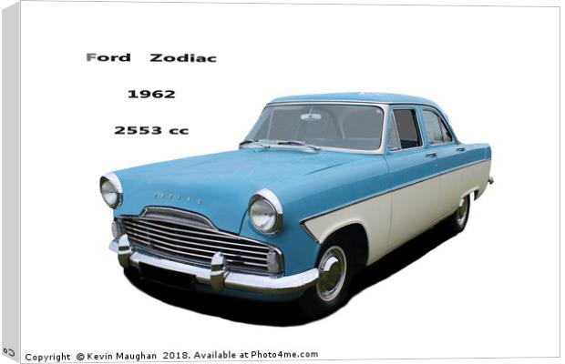 Ford Zodiac 1962 Canvas Print by Kevin Maughan