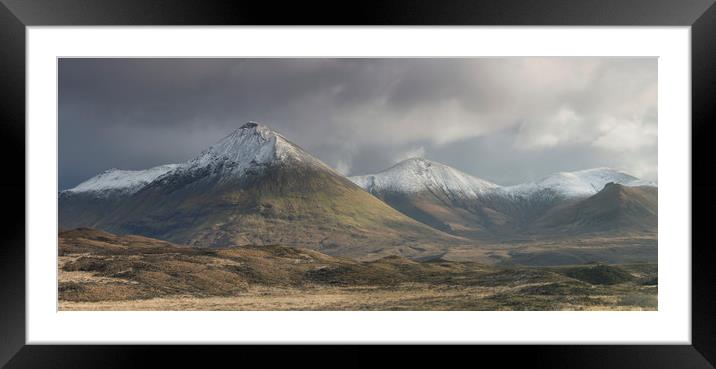 Glamaig and the Northern Red Cullins Framed Mounted Print by Robert McCristall