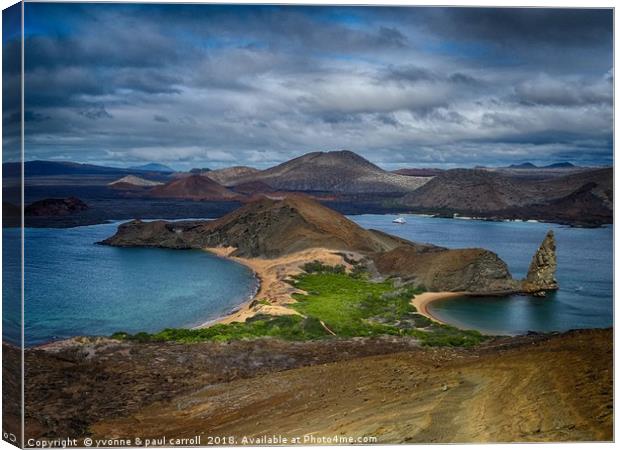 Bartolome islands in the Galapagos, Ecuador Canvas Print by yvonne & paul carroll
