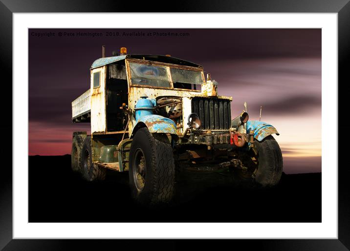 Comma truck Framed Mounted Print by Pete Hemington