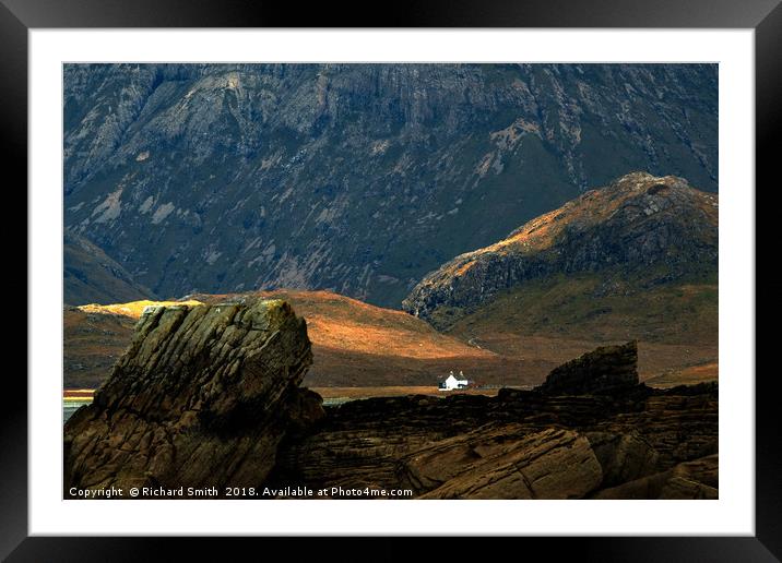 The new Bothy at Camusunary  Framed Mounted Print by Richard Smith