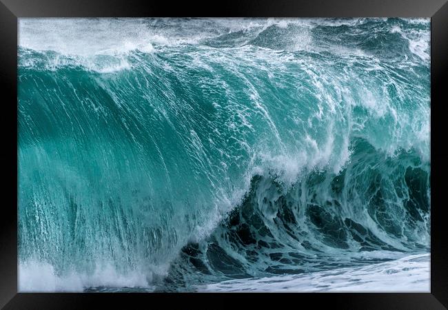 The Power of Wave Framed Print by Svetlana Sewell