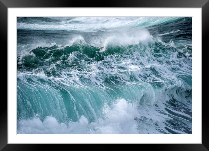 Stormy Ocean Framed Mounted Print by Svetlana Sewell