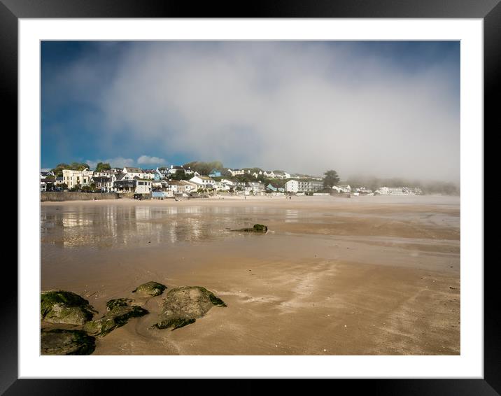 Saundersfoot Beach, Pembrokeshire. Framed Mounted Print by Colin Allen