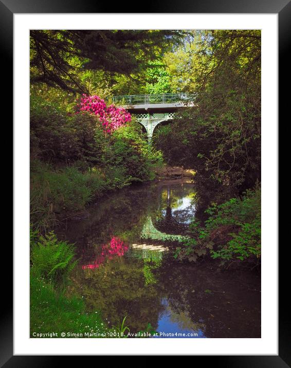 The Fairy Glen & Iron Bridge: A Portrait View Framed Mounted Print by Simon Martinez