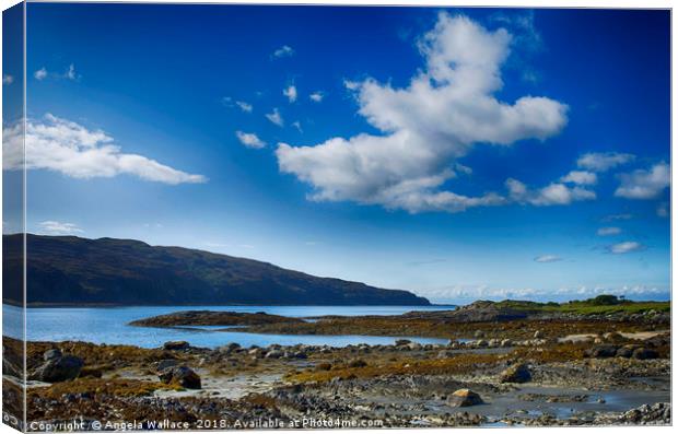 Views of Loch Buie Canvas Print by Angela Wallace
